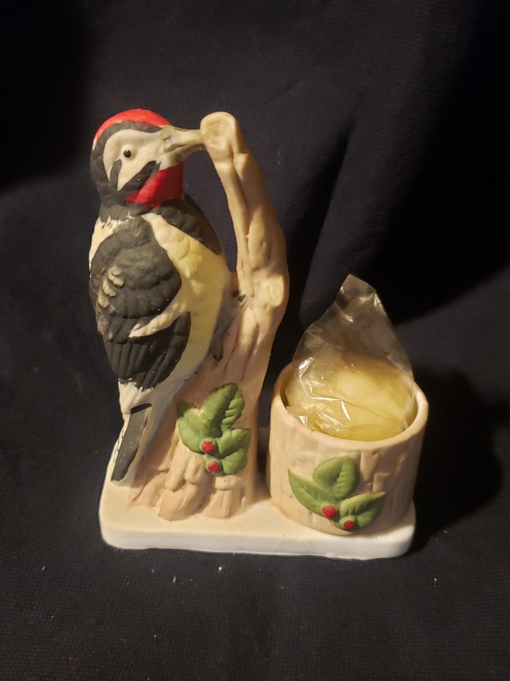 Vintage Jasco Luvkin Bird Candle Holder